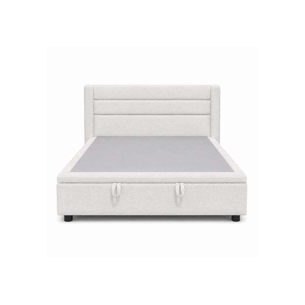Brandon Supreme Collection Storage Bed 150 Cm X 200 Cm (Usa - Queen / Uk - King) Headboard Height 100 Cm Buckle C2 Off White by The Mattress Store