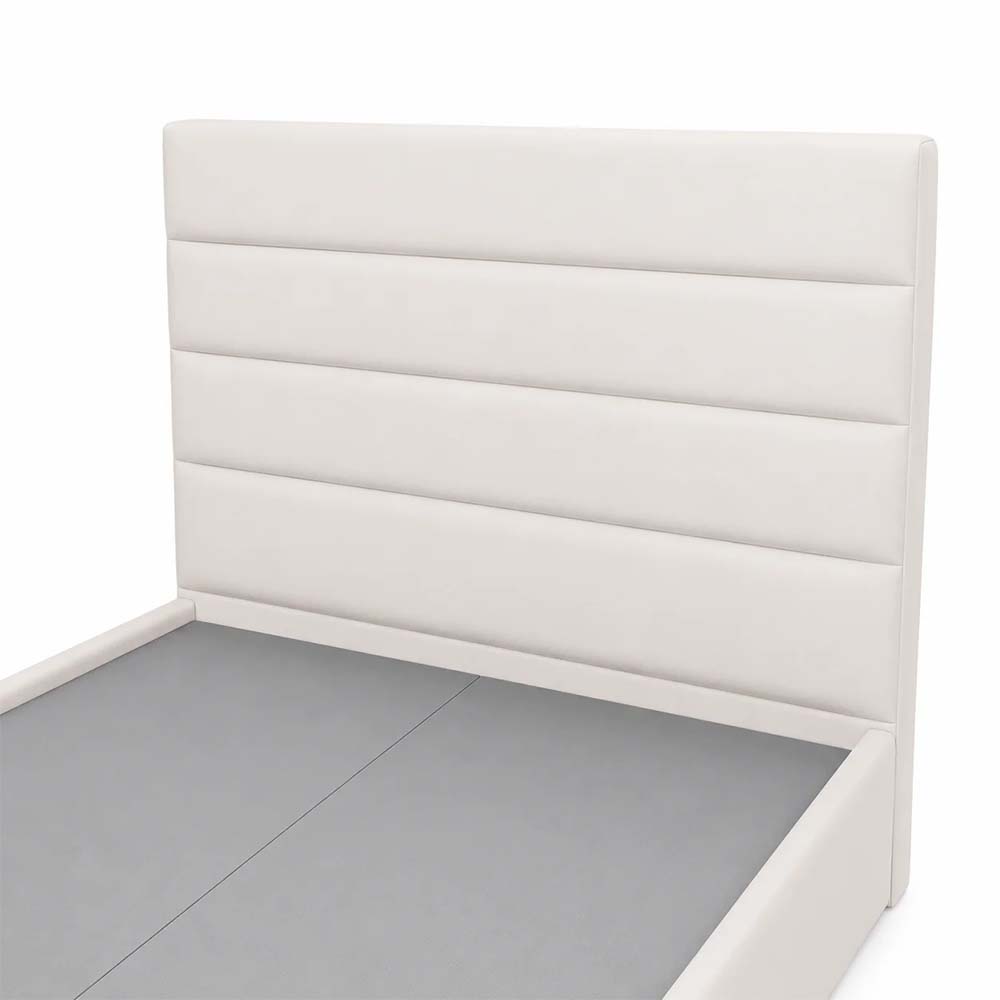 Daniel Essential Collection Bed 150 Cm X 200 Cm (Usa - Queen / Uk - King) Headboard Height 130 Cm Velluti-02 Cream By TMS