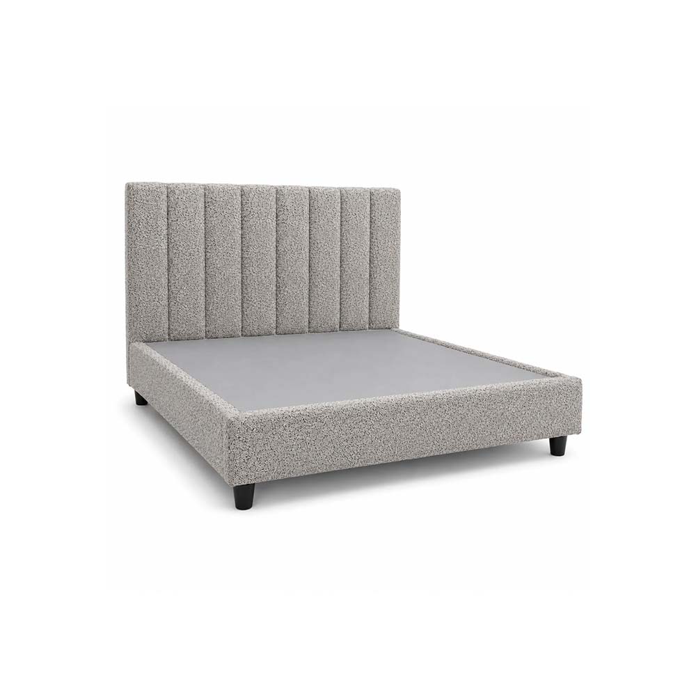 Leon Supreme Collection Bed 150 Cm X 200 Cm (Usa - Queen / Uk - King) Headboard Height 100 Cm Buckle C8 Light Brown by The Mattress Store