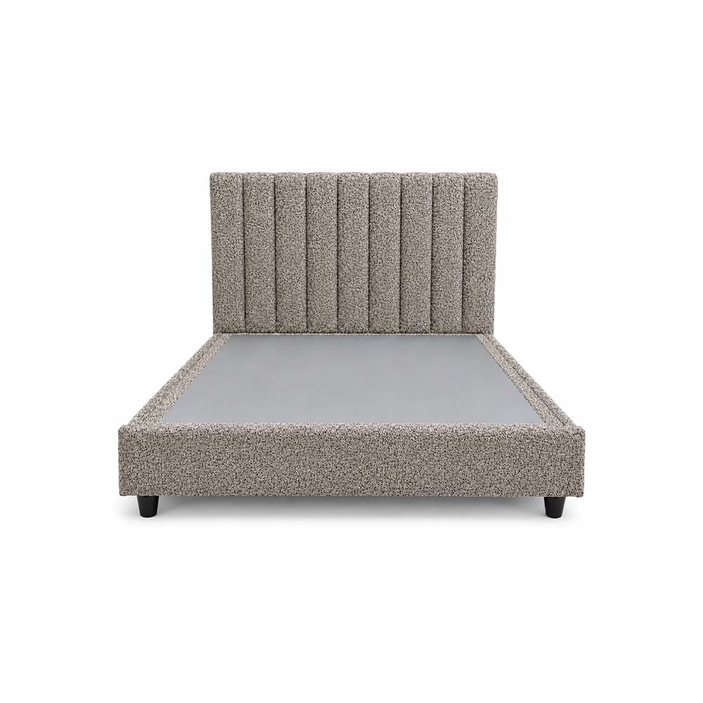 Leon Supreme Collection Bed 150 Cm X 200 Cm (Usa - Queen / Uk - King) Headboard Height 100 Cm Buckle C8 Light Brown by The Mattress Store