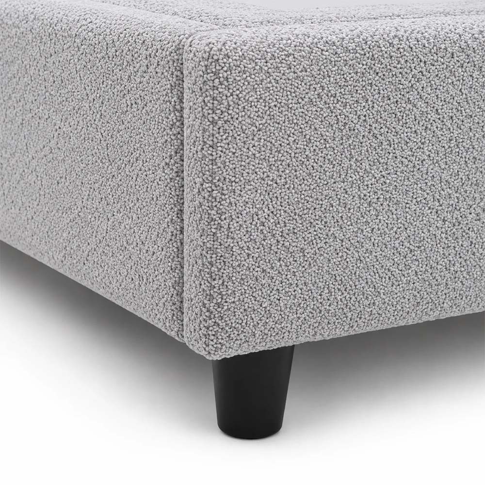 Lester Supreme Collection Bed 150 Cm X 200 Cm (Usa - Queen / Uk - King) Headboard Height 100 Cm Buckle C11 Gray by The Mattress Store