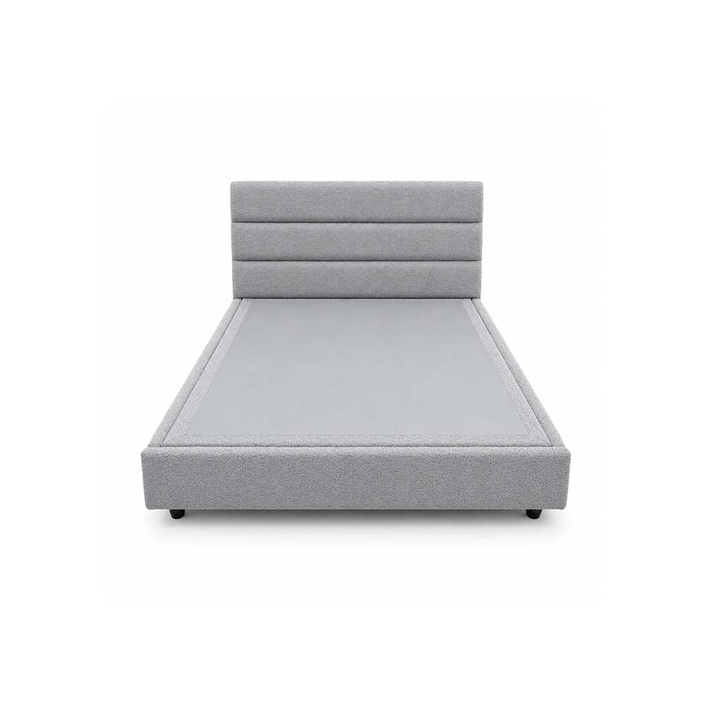 Lester Supreme Collection Bed 150 Cm X 200 Cm (Usa - Queen / Uk - King) Headboard Height 100 Cm Buckle C11 Gray by The Mattress Store