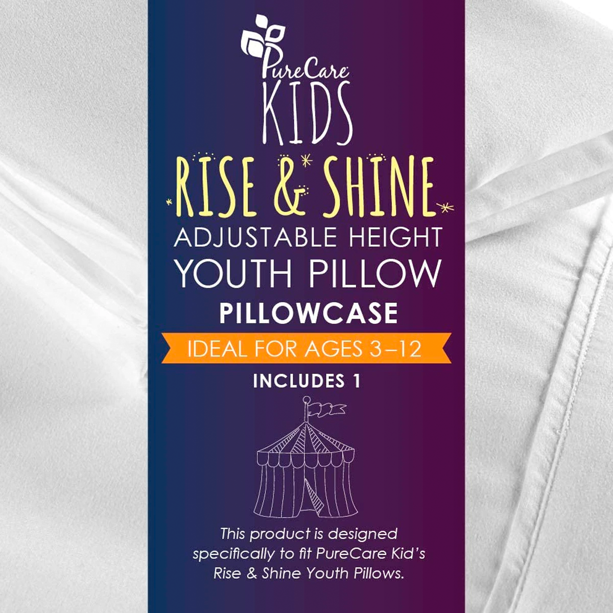 Rise & Shine Pillowcase By Purecare ideal ages