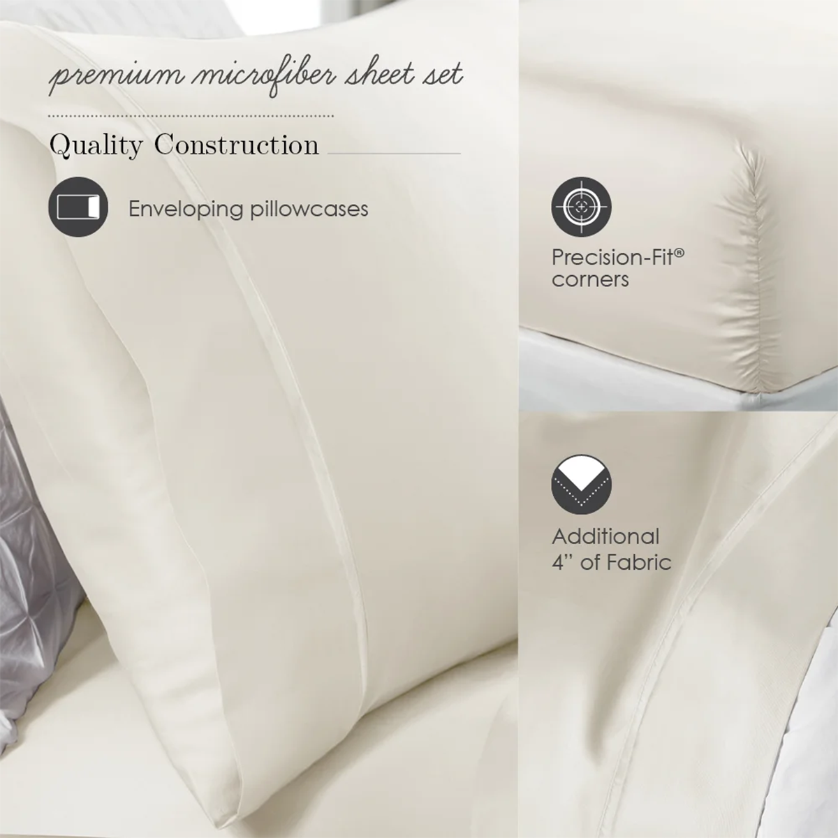 Sleep Kit by PureCare Microfiber Sheet Set 2