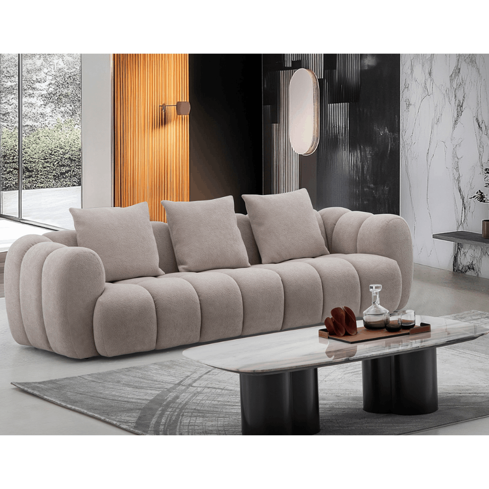 5396 Sofa 3 Seater Cream by Campo de' Fiori