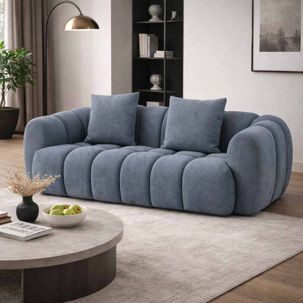 5396 Sofa 2 Seater Blue by Campo de' Fiori