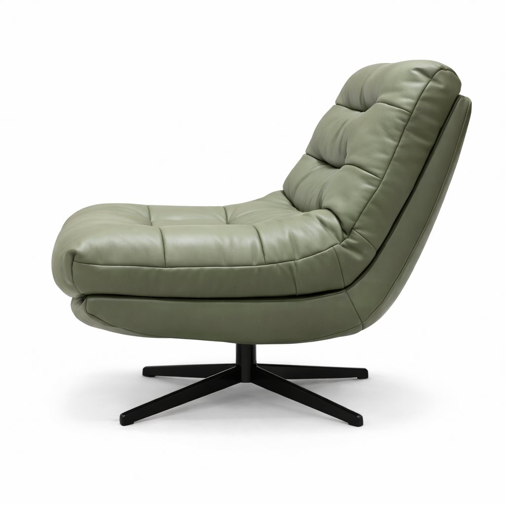 5398 Swivel Chair Leather by Campo de' Fiori