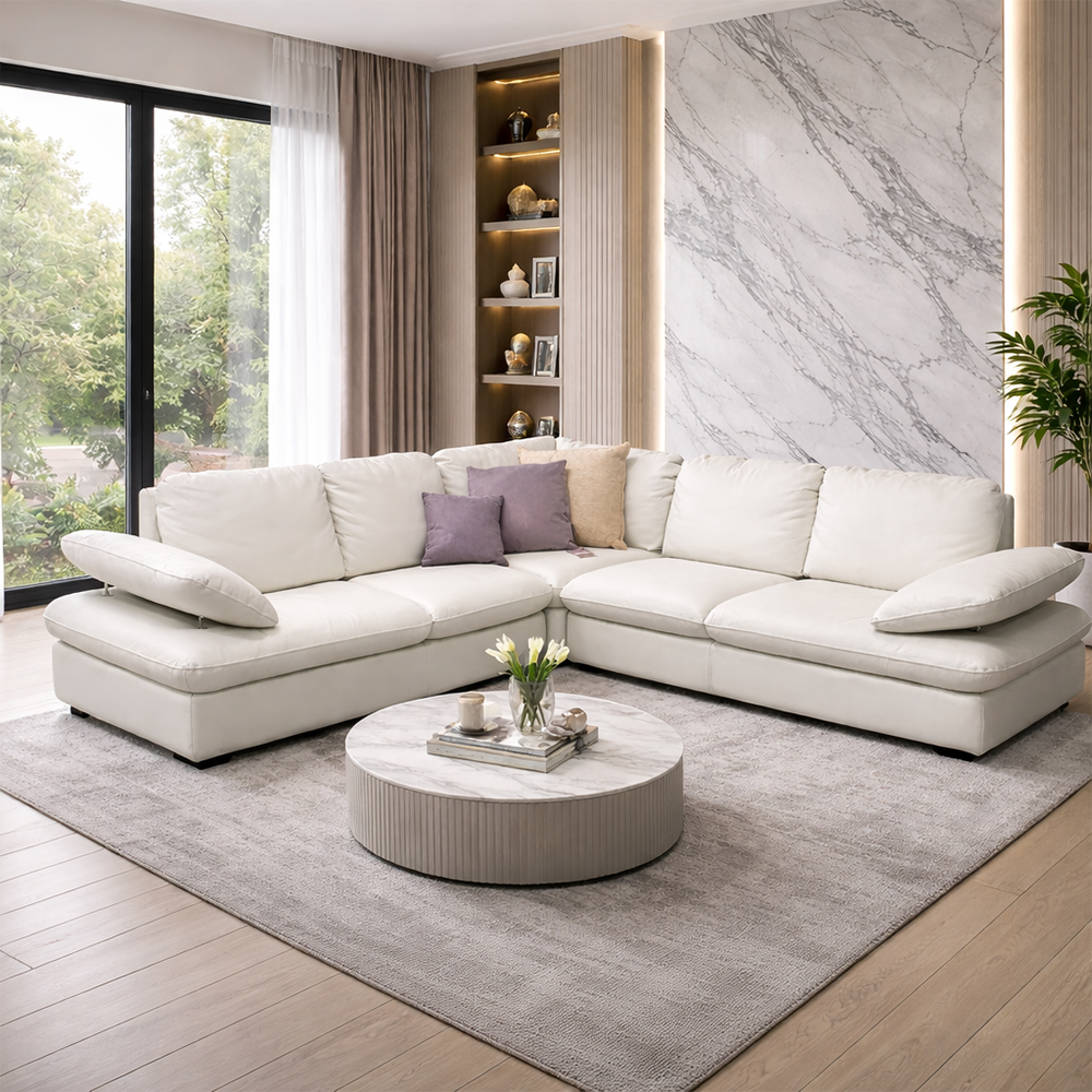 America Corner Composition Right Sofa by Chateau d'Ax Italia
