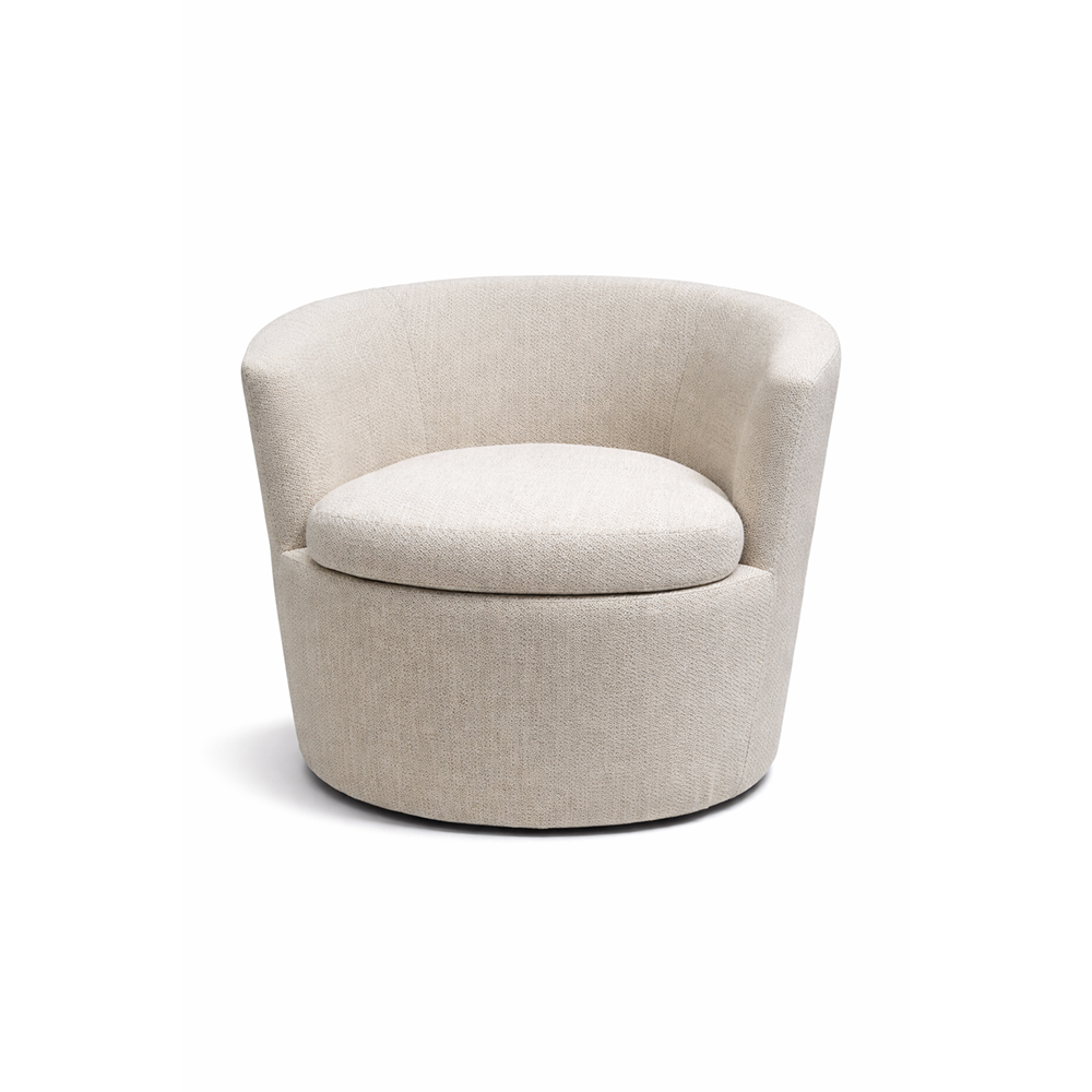 Amy Swivel Armchair Beige by Chateau d'Ax Italia