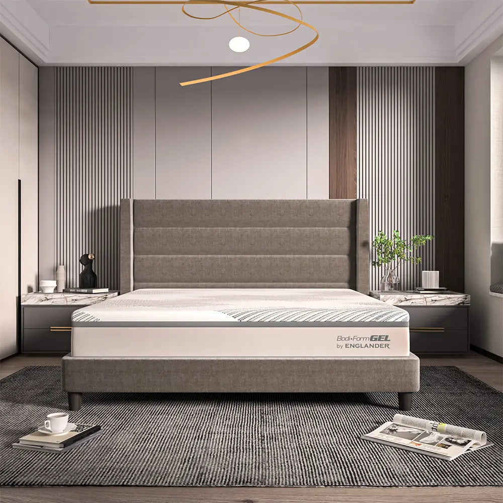 Bodiform Gel Mattress by Englander - Front view