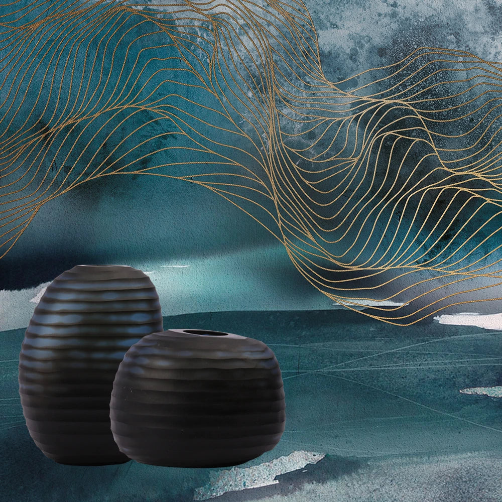 Every Metal Age Vase Ceramic Blue by Adriani e Rossi