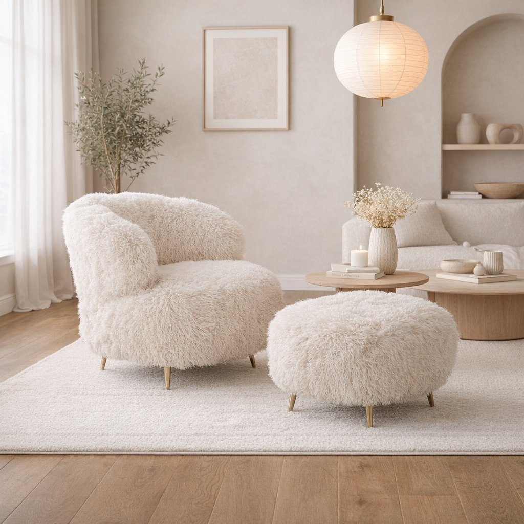 CL387 Armchair with Ottoman by Campo de' Fiori