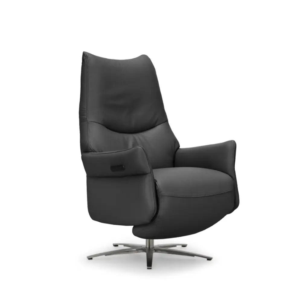 🎁 Dalia Recliner (Leather) Black By Hilker (100% off)