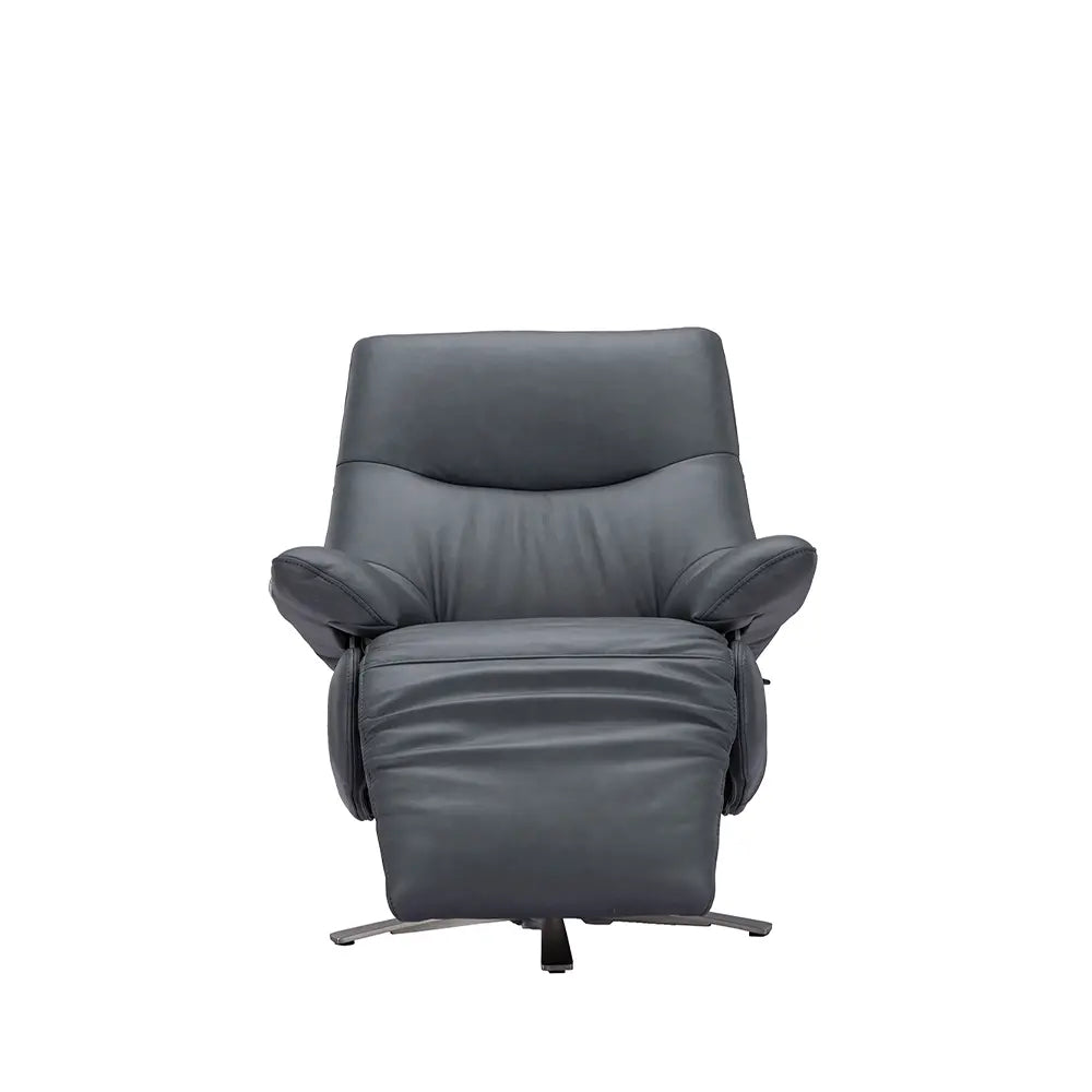 كرسي إيما المتحرك (جلد) أزرق من هيلكر