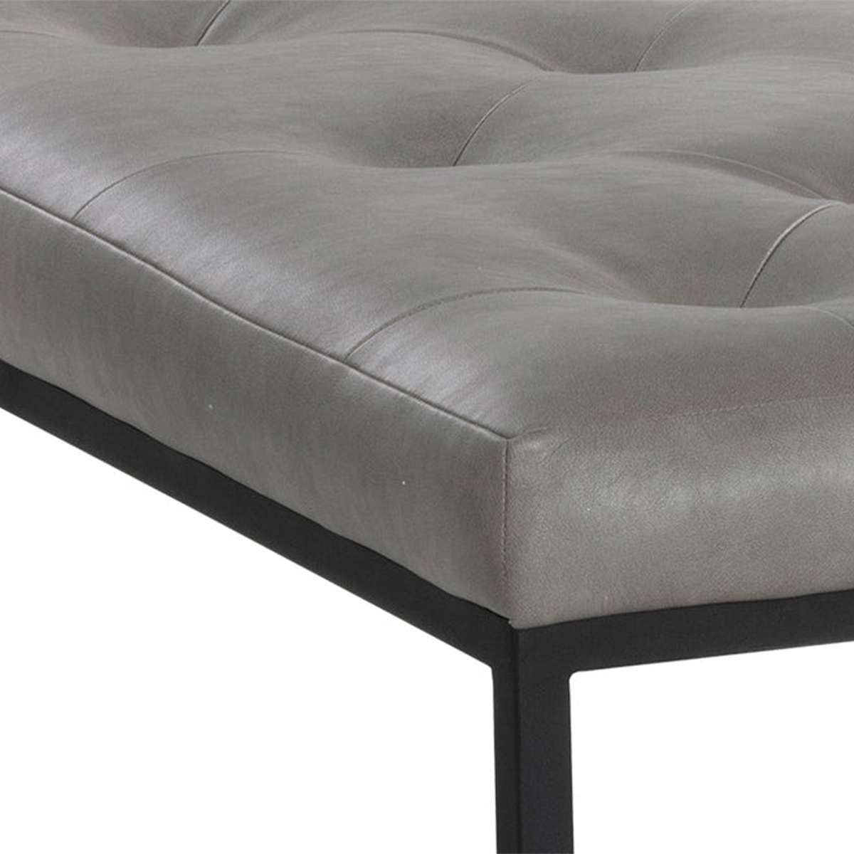 Endall Ottoman Black Close view
