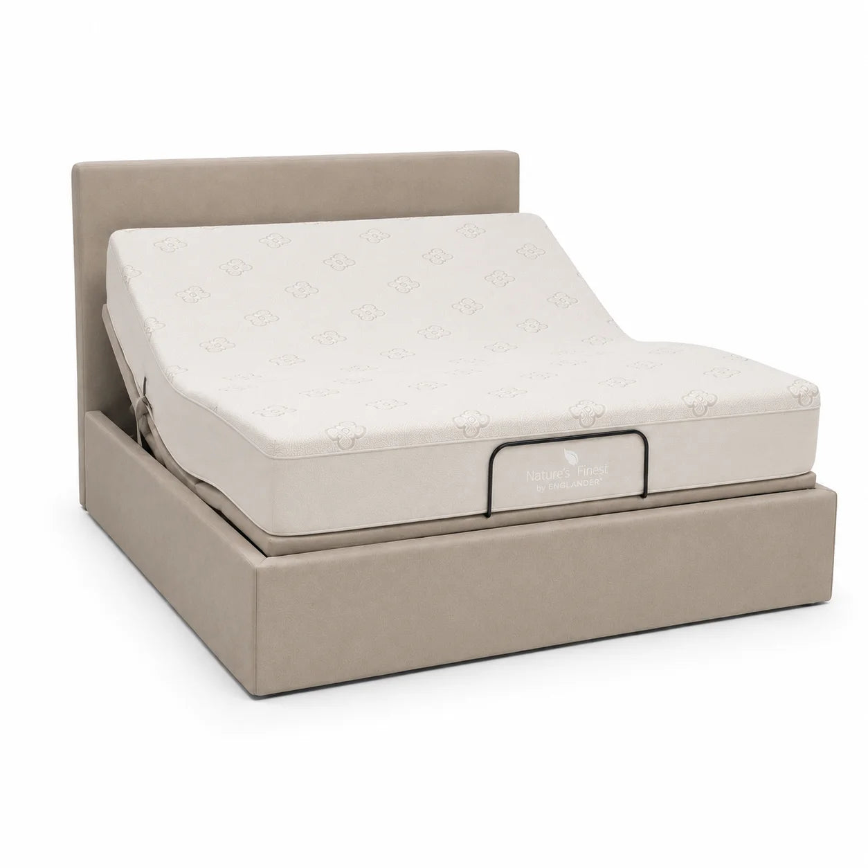 ErgoBox Adjustable Bed 180cm x 200cm + Nature's Finest Plush Mattress