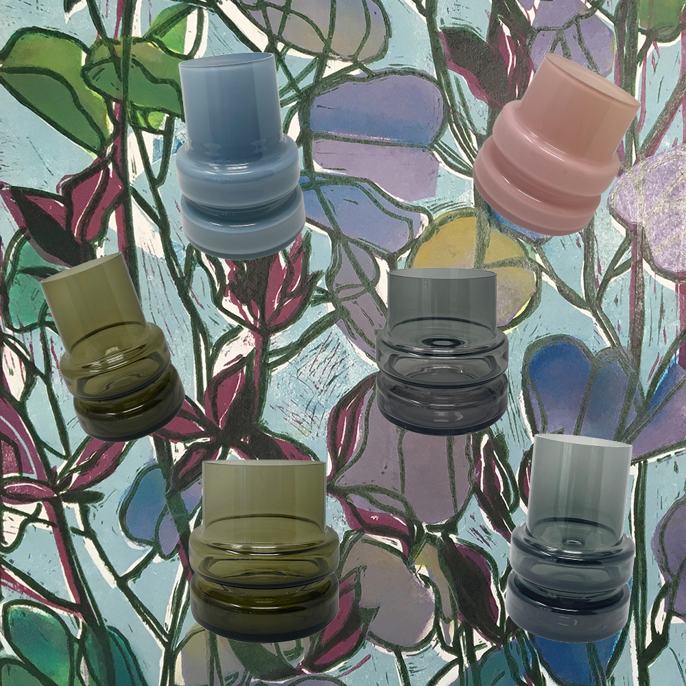 Herm Glass Vase by Adriani e Rossi