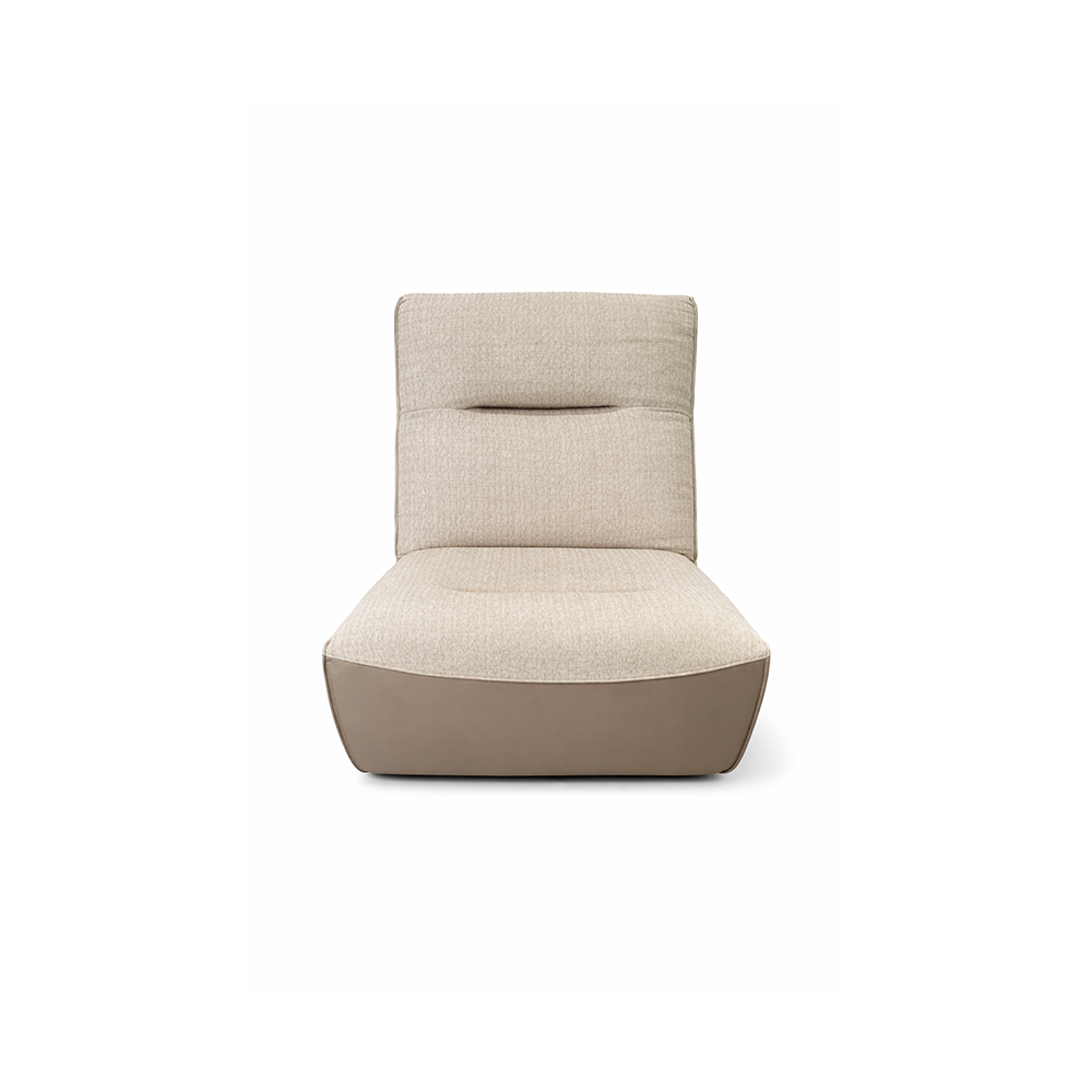 International Armless Chair Beige by Chateau d'Ax Italia
