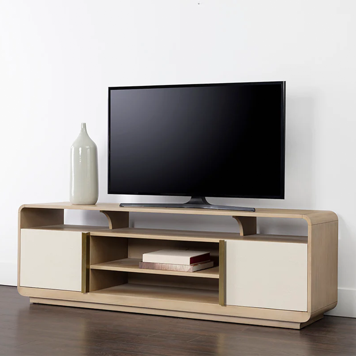 Lifestyle Image of Kayden Media Console and Cabinet by Sunpan