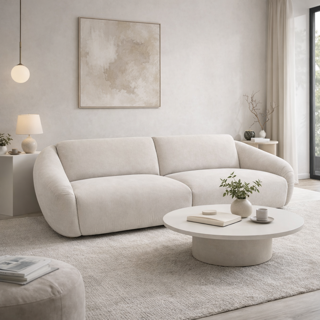 Lambert 2 Seater Sofa Beige by Chateau d'Ax Italia