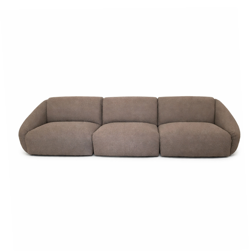 Lambert Large 3 Seater Sofa Brown by Chateau d'Ax Italia