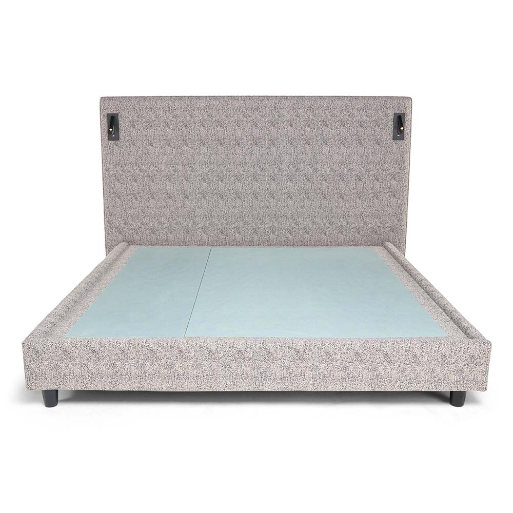 Philospher's Reading Bed 150 cm x 200 cm (USA - Queen / UK - King) Headboard Height 130 cm Textured Two Tone-Twilight by The Mattress Store