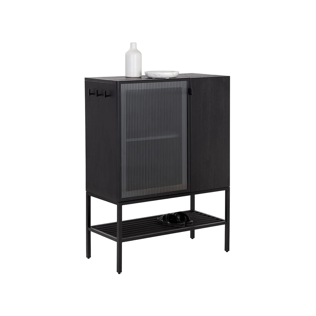 Renzo Entryway Cabinet Small by Sunpan Black 2