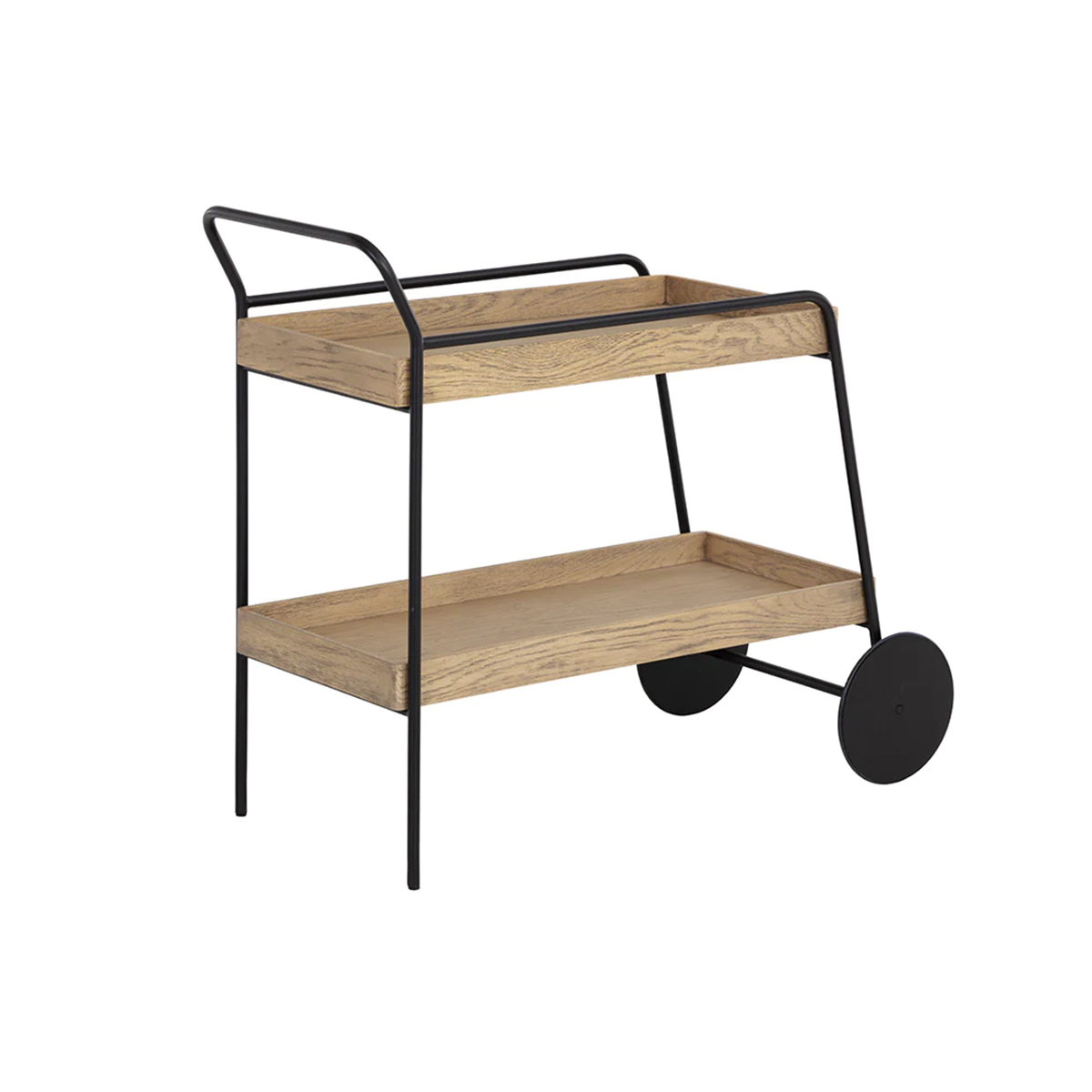 Spruce Bar Cart by Sunpan Natural Backside