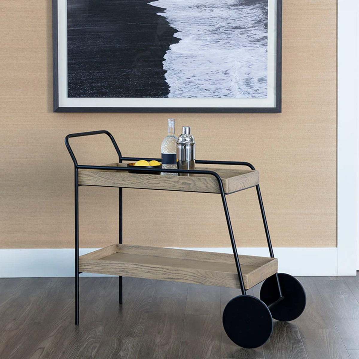 Spruce Bar Cart by Sunpan Natural Lifestyle