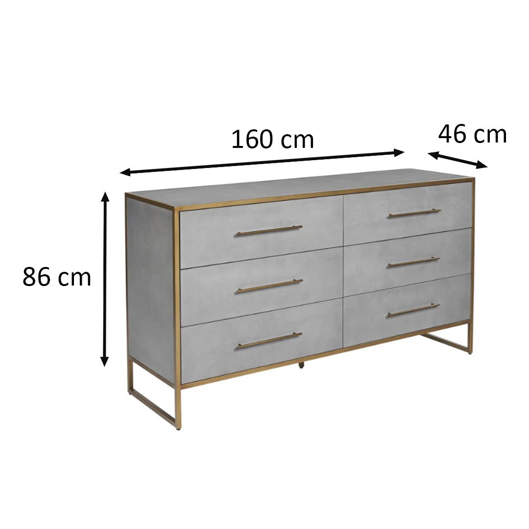 Venice Dresser by Sunpan Grey