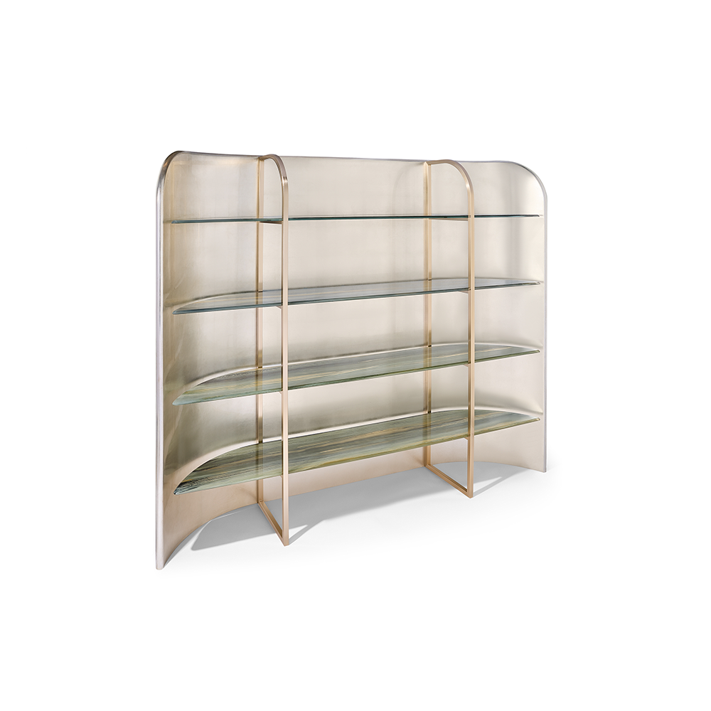 Virgola Bookshelves by Armani/Casa