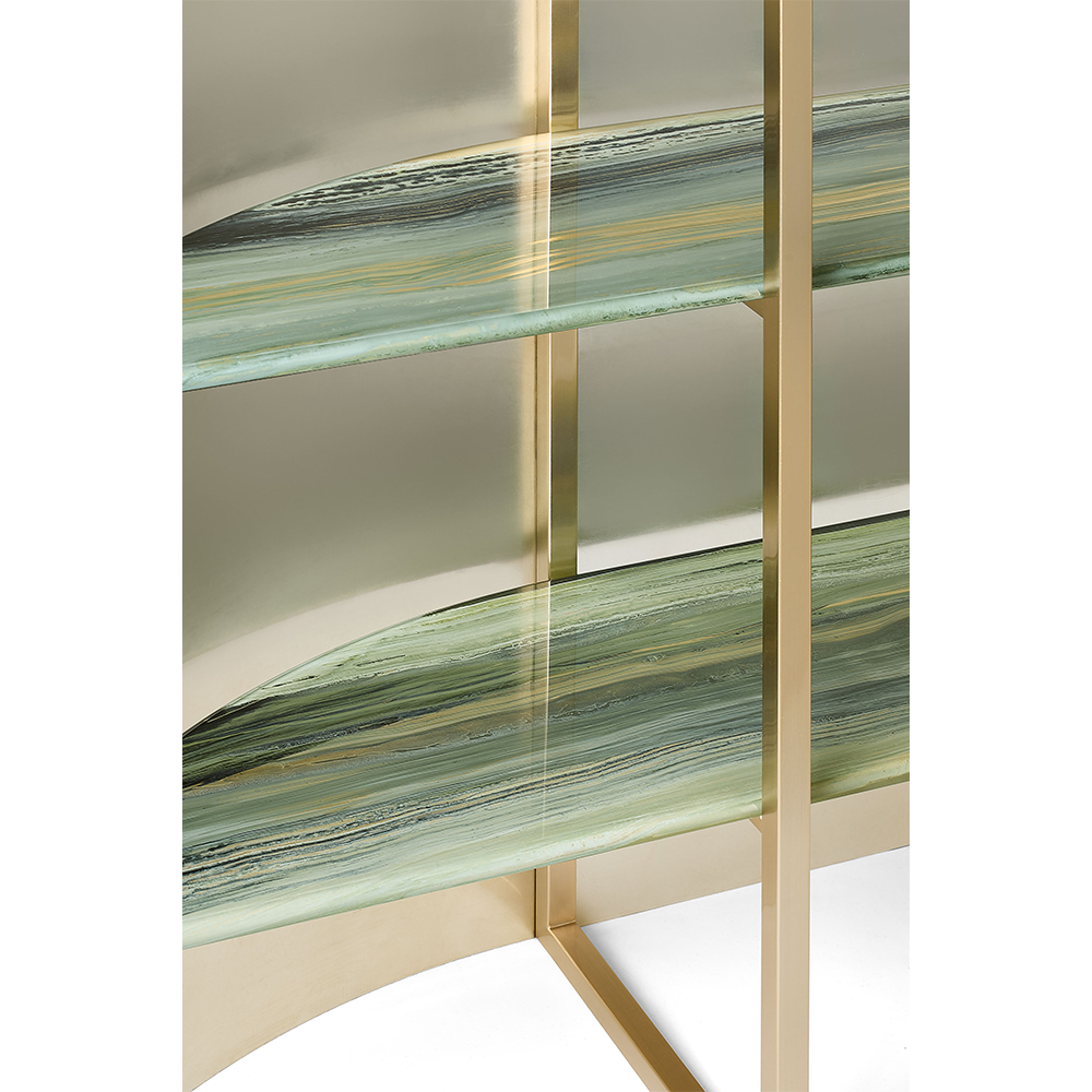 Virgola Bookshelves by Armani/Casa