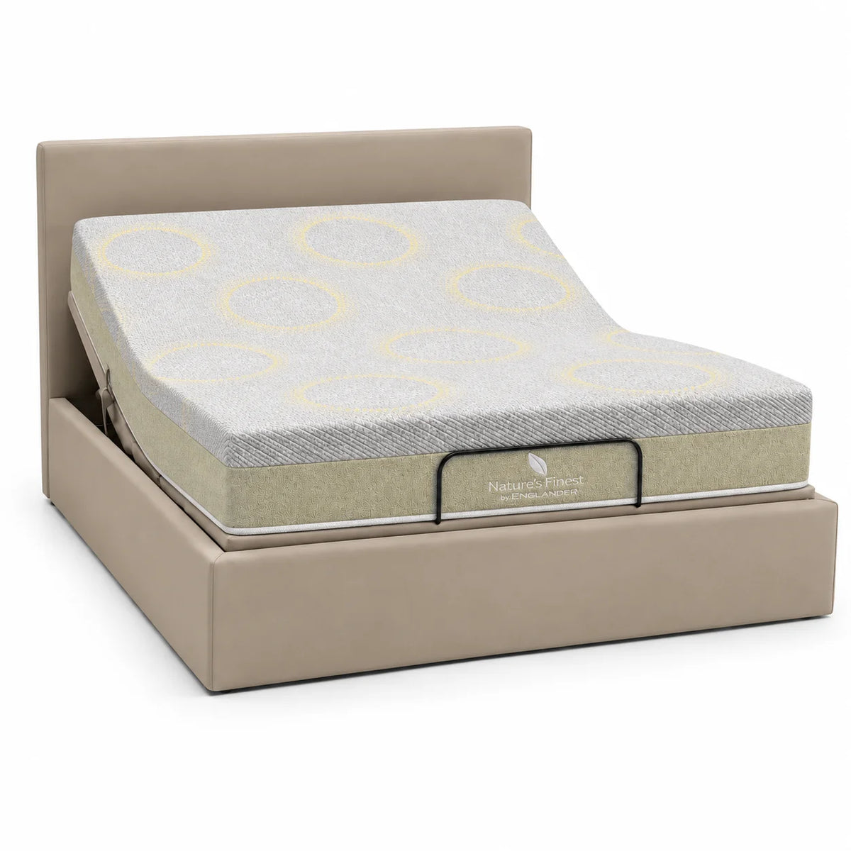 ErgoBox Adjustable Bed 180cm x 200cm + Nature's Finest Plush Mattress