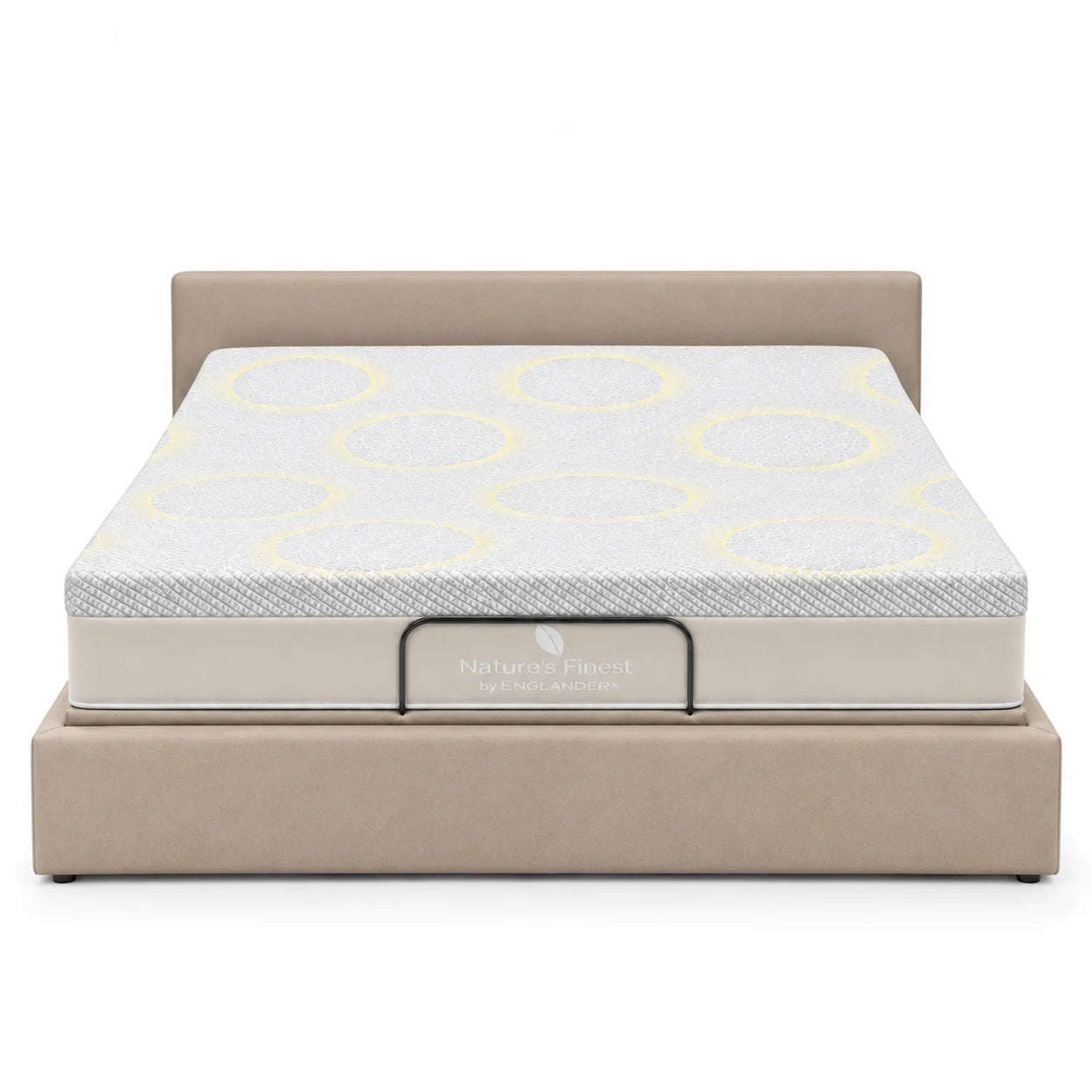 سرير ErgoBox قابل للتعديل 180 سم × 200 سم + مرتبة Nature's Finest Plush