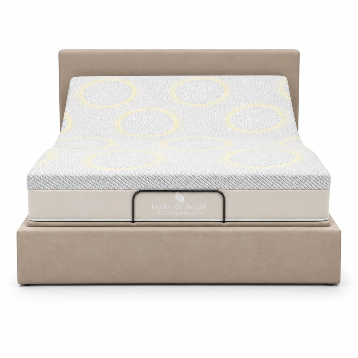 سرير ErgoBox قابل للتعديل 180 سم × 200 سم + مرتبة Nature's Finest Plush