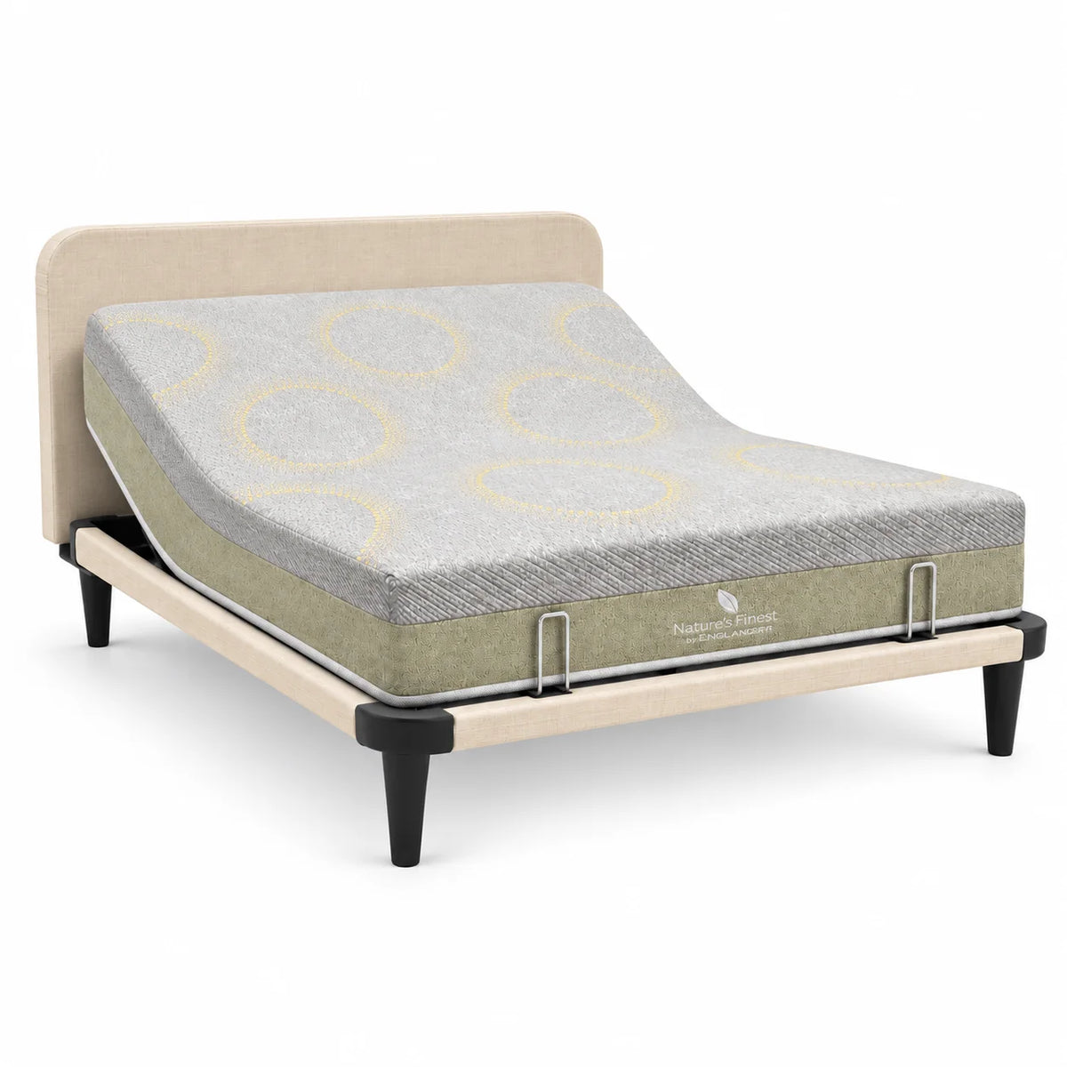 Ergo Slim Adjustable Bed + Nature's Finest Plush Mattress