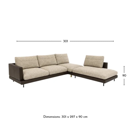 Sina (60) Left L-Shape Sofa by Rolf Benz
