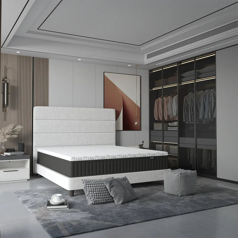 Notting Viscopedic Hybrid Mattress by Englander - Side view