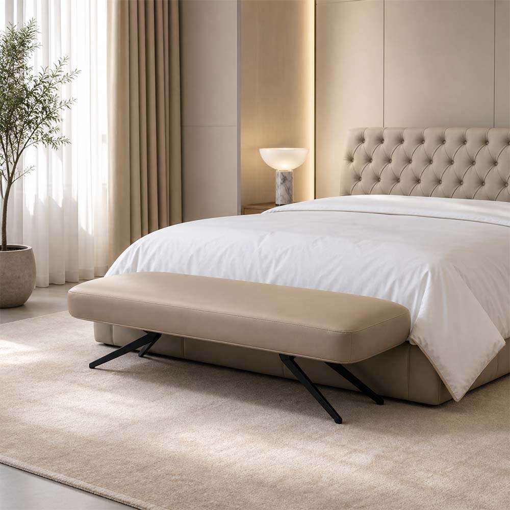 Lambert Bench Leather by Chateau d'Ax Italia