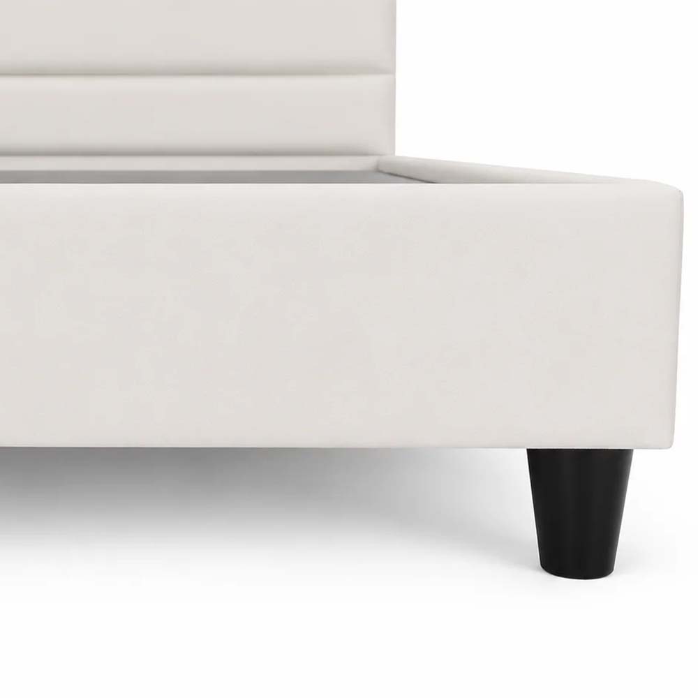 Daniel Essential Collection Bed 150 Cm X 200 Cm (Usa - Queen / Uk - King) Headboard Height 130 Cm Velluti-02 Cream By TMS