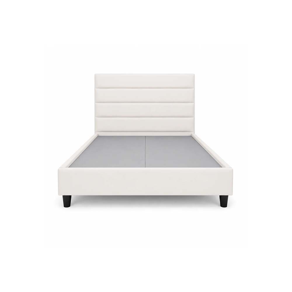 Daniel Essential Collection Bed 150 Cm X 200 Cm (Usa - Queen / Uk - King) Headboard Height 130 Cm Velluti-02 Cream By TMS