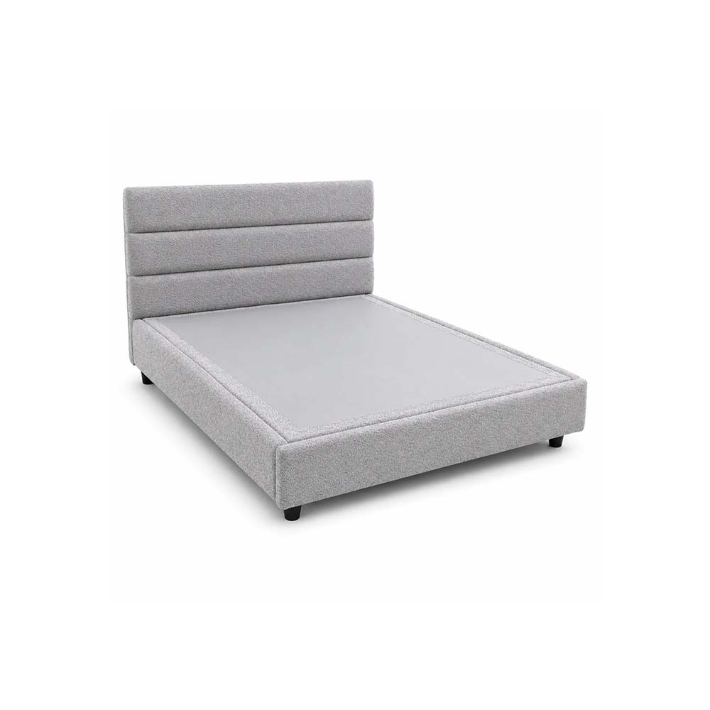 Lester Supreme Collection Bed 150 Cm X 200 Cm (Usa - Queen / Uk - King) Headboard Height 100 Cm Buckle C11 Gray by The Mattress Store