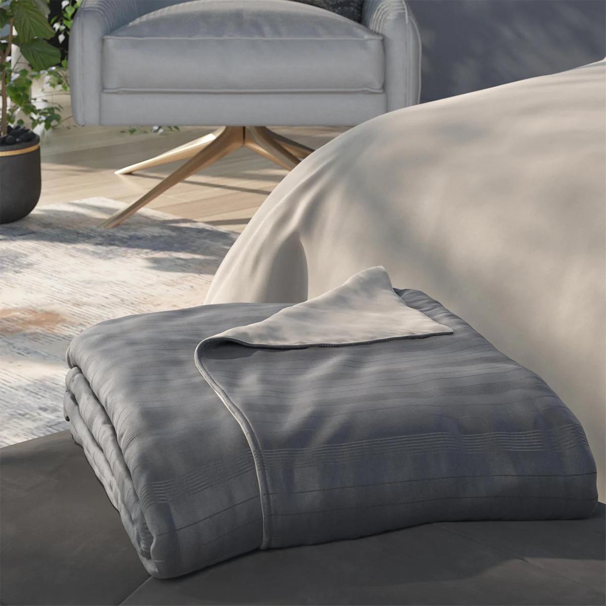Bamboo Duvet Cover by PureCare Gray