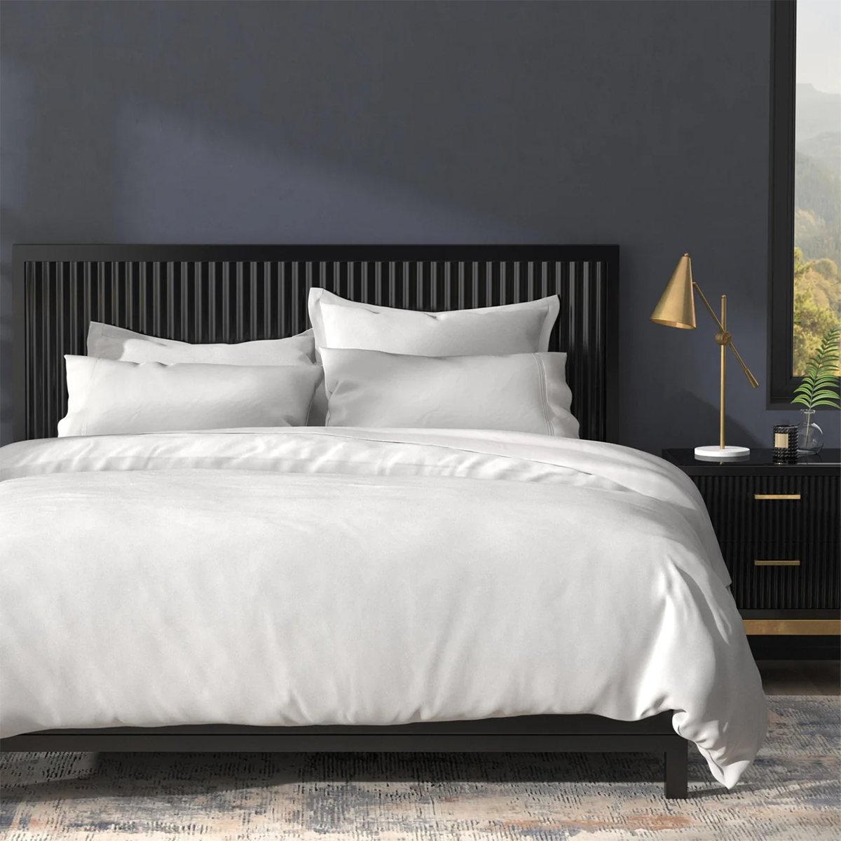 BAMBOO DUVET COVER BY PURECARE ON BED