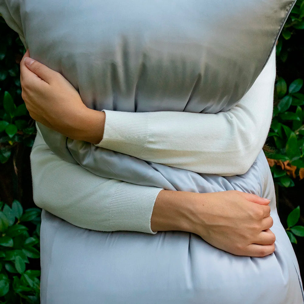 Pure Silk Pillow Case by PureCare Silver Garden