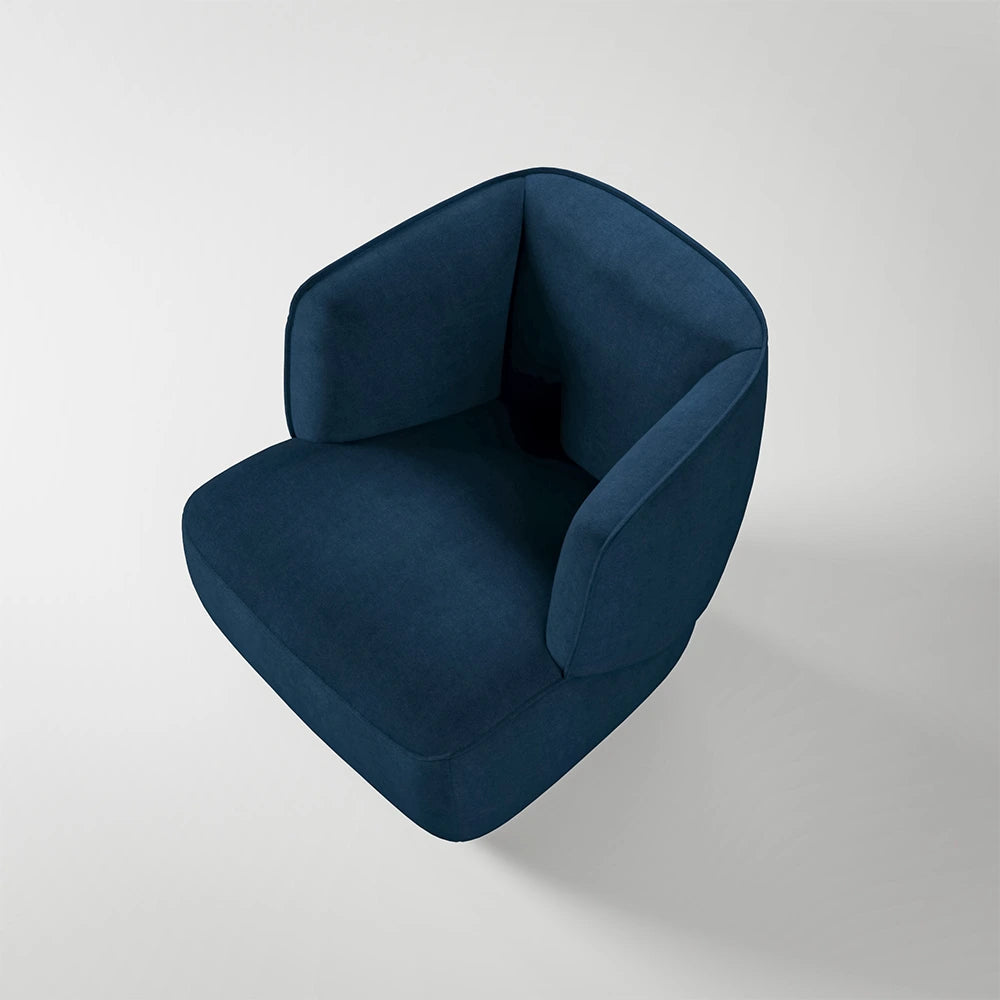 384 armchair black blue by rolf benz