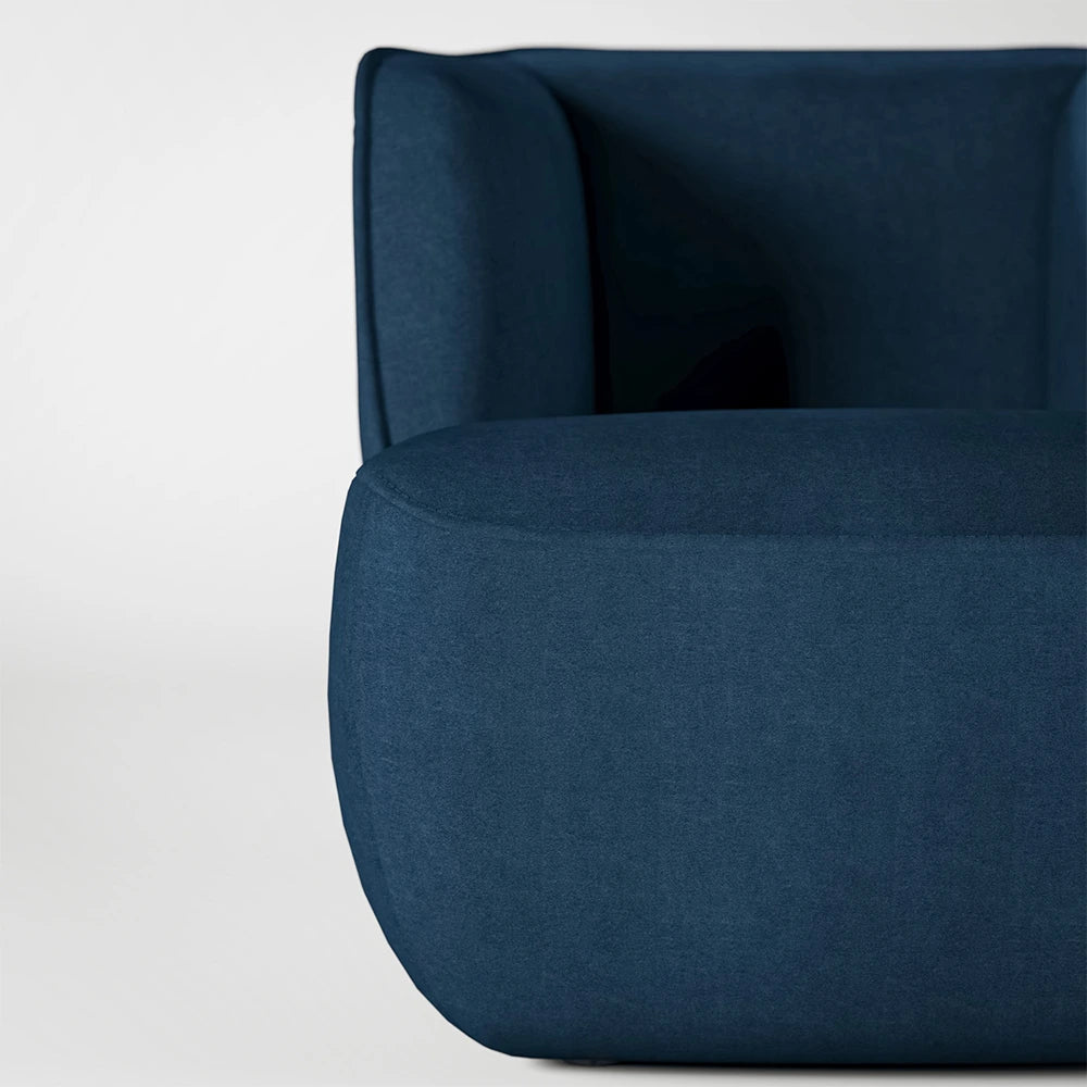 384 armchair black blue by rolf benz