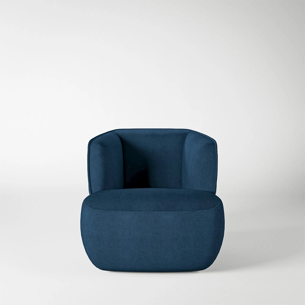 384 armchair black blue by rolf benz