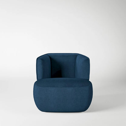 384 Armchair Black Blue by Rolf Benz