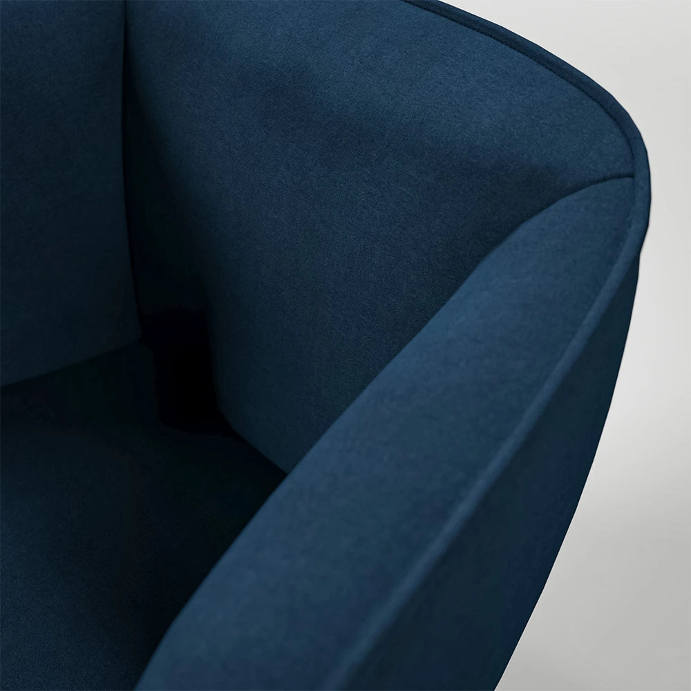 384 armchair black blue by rolf benz